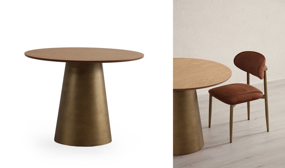 Kafka Yuvarlak Masa | Pirinç & Ceviz