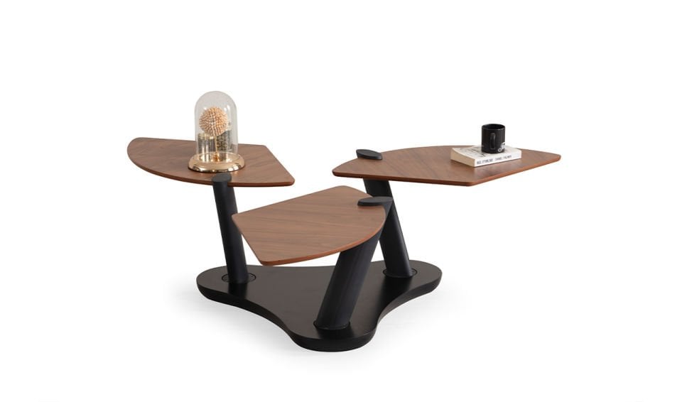 Picasso Orta Sehpa | Ceviz & Siyah