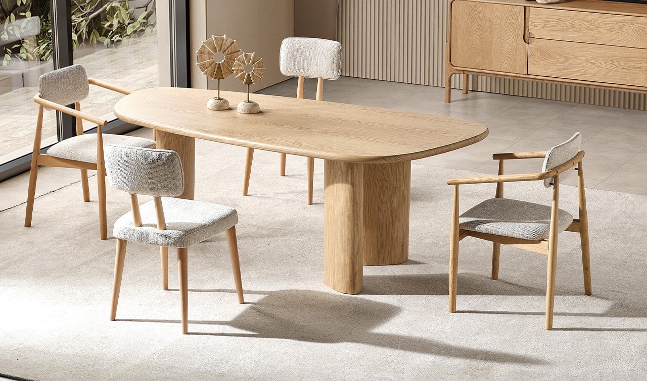 Oslo Yemek Odası Takımı | Meşe