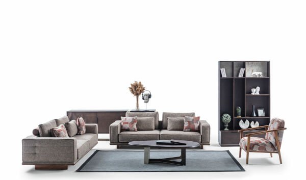 Brunet  Koltuk Takımı - Ahşap Ayaklı