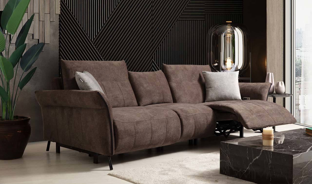 Mozart Müzik Sistemli Koltuk Takımı - Kahve