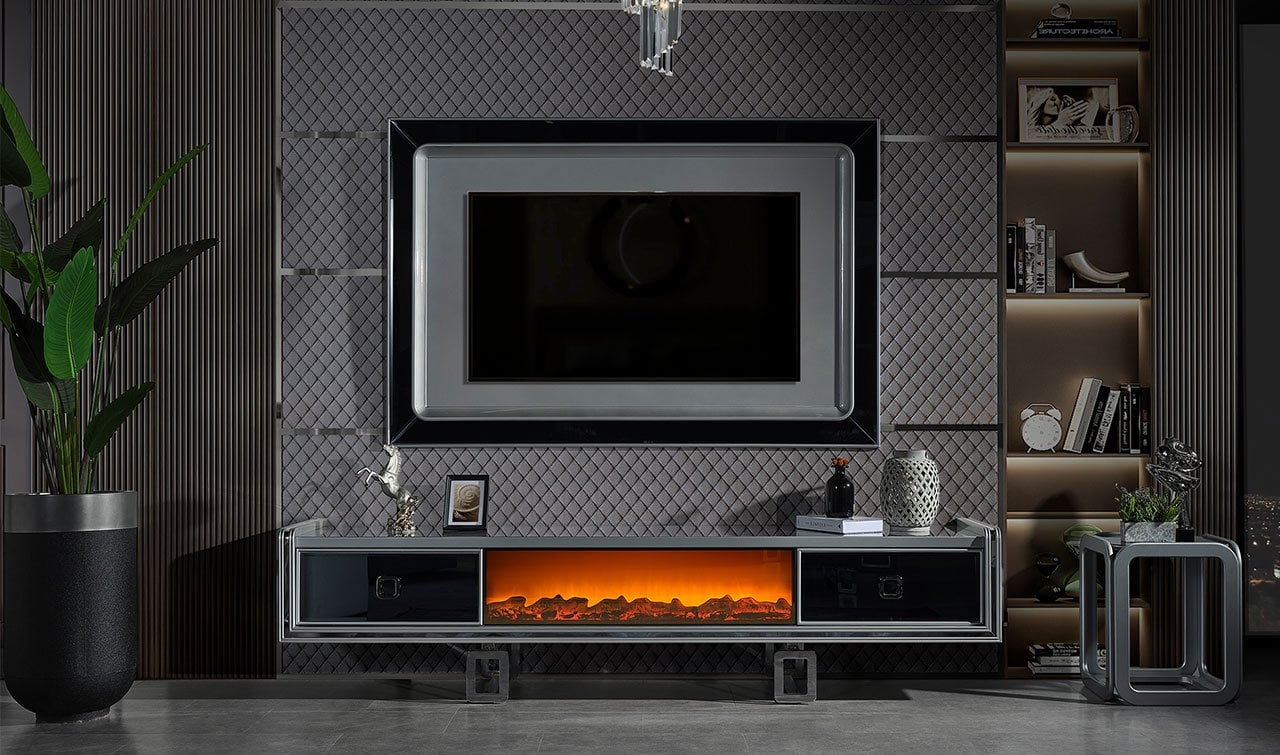 Class Şömineli Tv Ünitesi