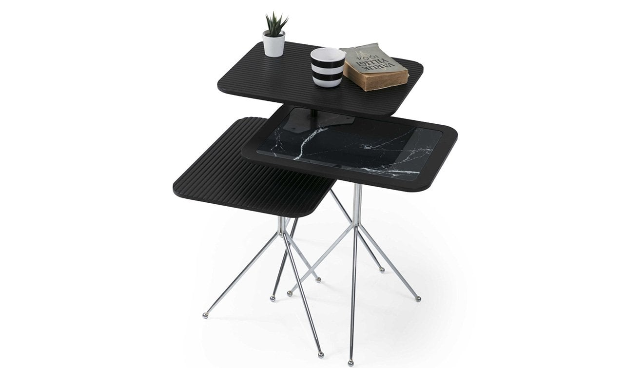 Diamond Ahşap Zigon Sehpa