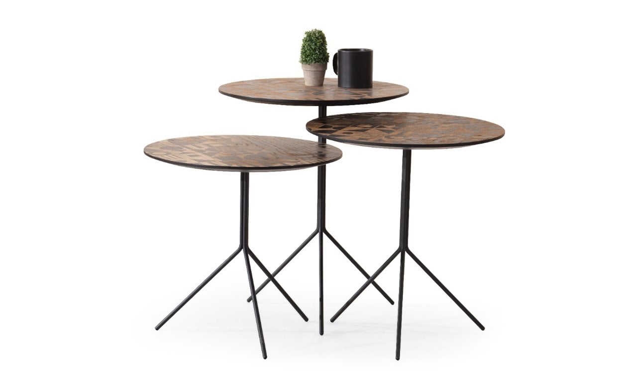 Grami Ahşap Zigon Sehpa