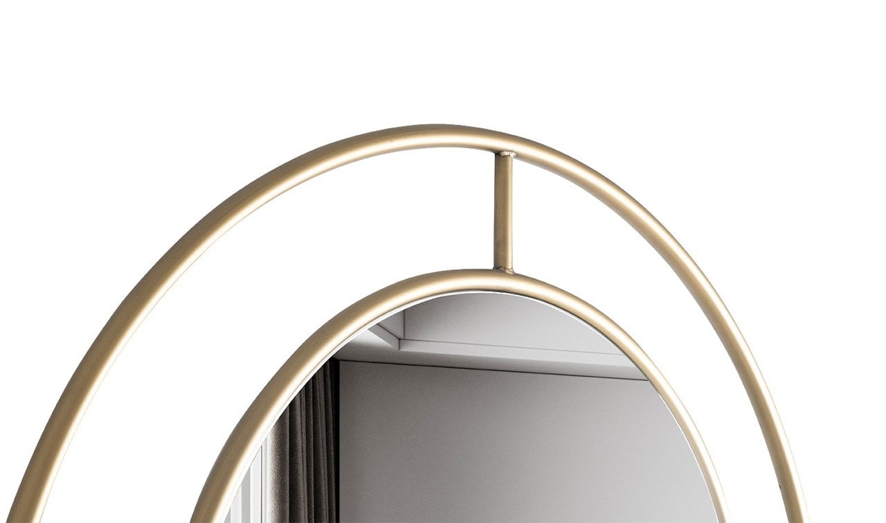 Maldiv Dekoratif Boy Aynası | Pirinç & Gold