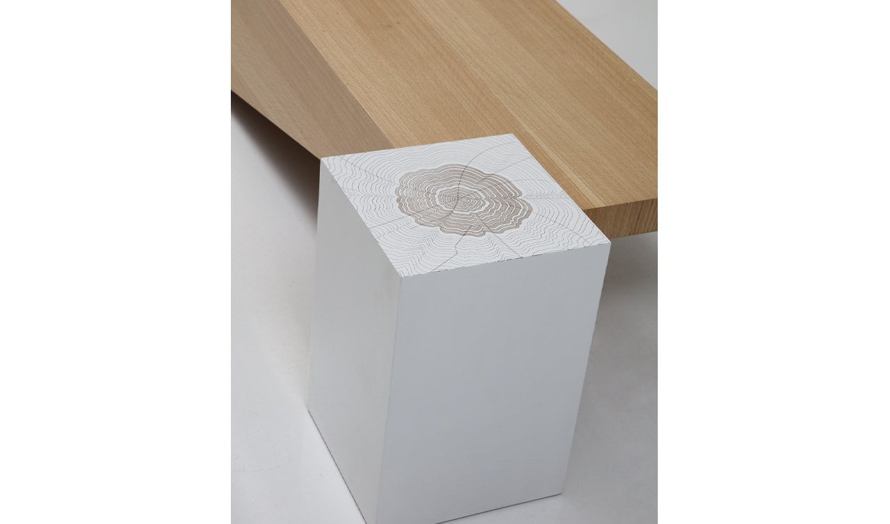 Pablo Asimetrik Ahşap Sehpa