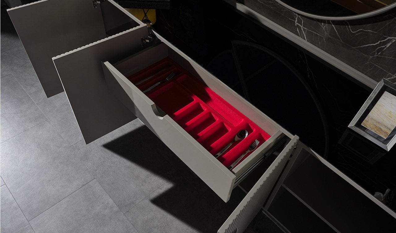 Gucci Luxury Yemek Odası Takımı - Gri