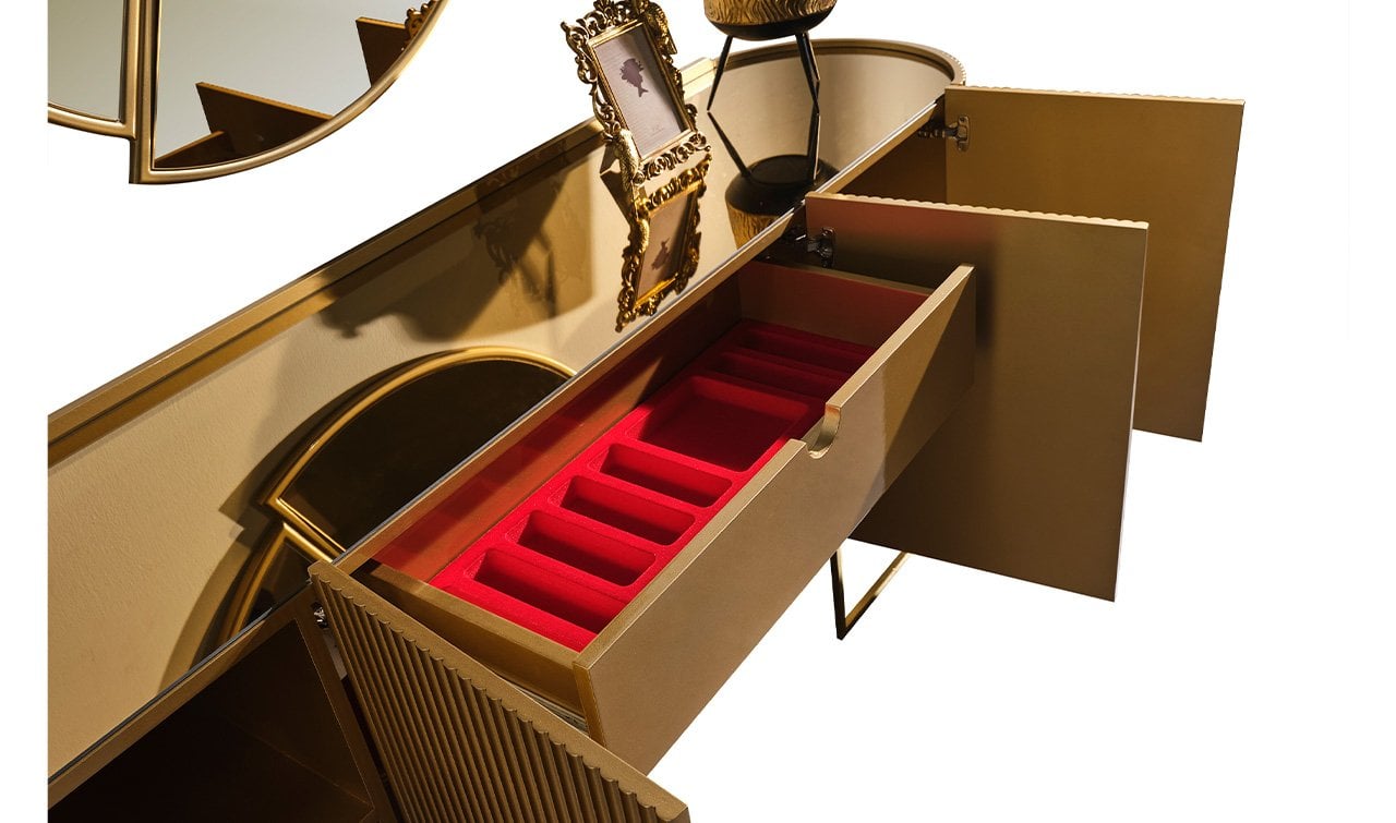 Gucci Luxury Yemek Odası Takımı - Golden