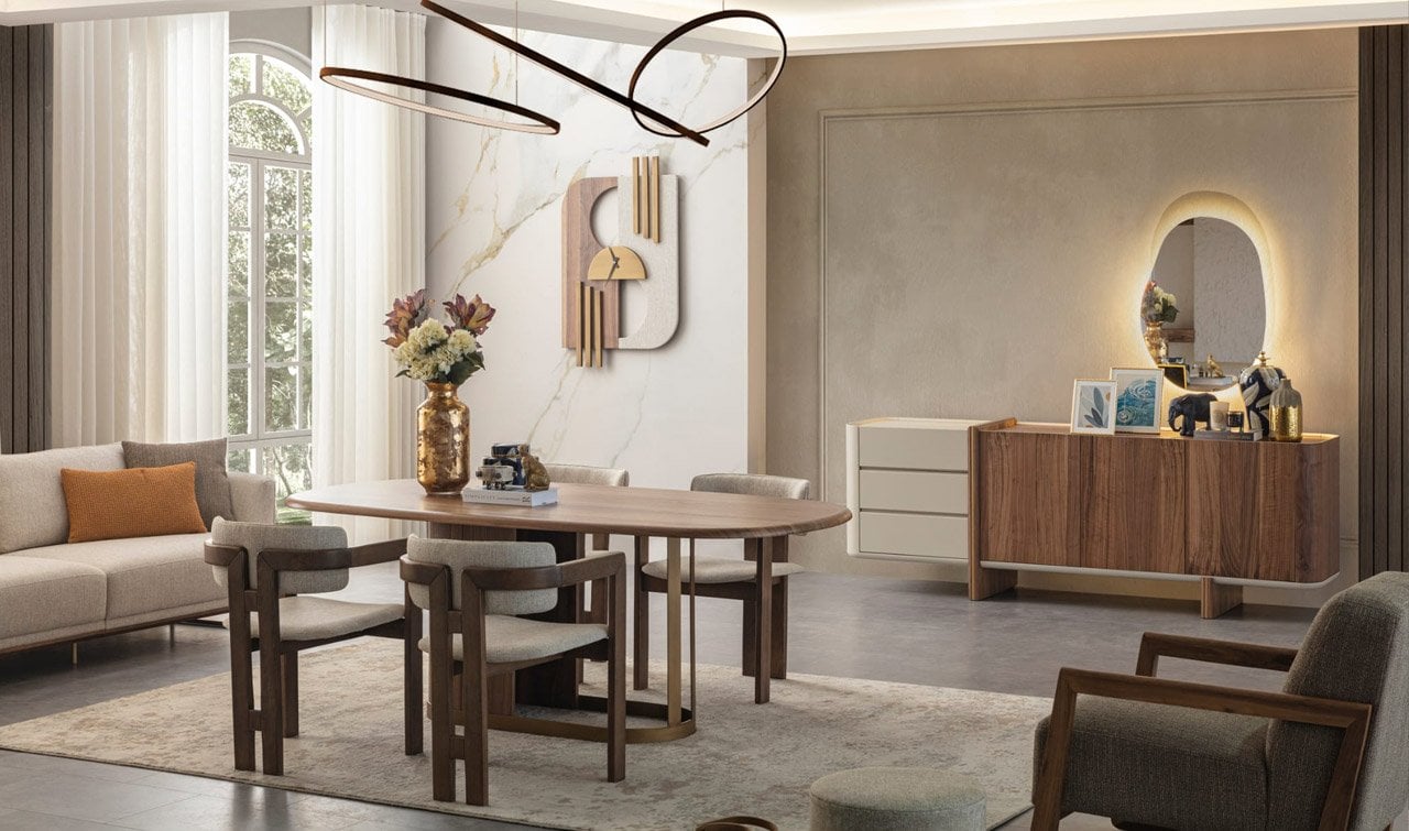 Soho Ahşap Yemek Odası Takımı