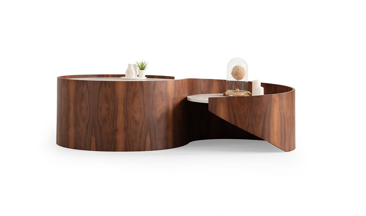 Atlantis İkili Orta Sehpa | Ceviz