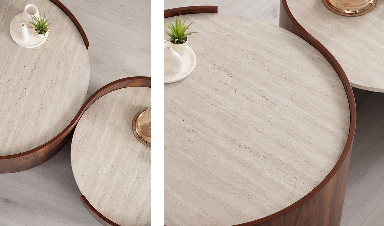 Atlantis İkili Orta Sehpa | Ceviz