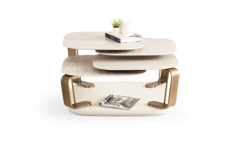 Bentley Orta Sehpa | Traverten