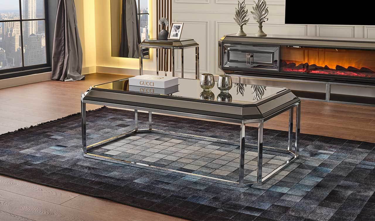 Gucci Luxury Şömineli Tv Ünitesi