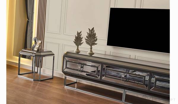 Gucci Luxury Şömineli Tv Ünitesi