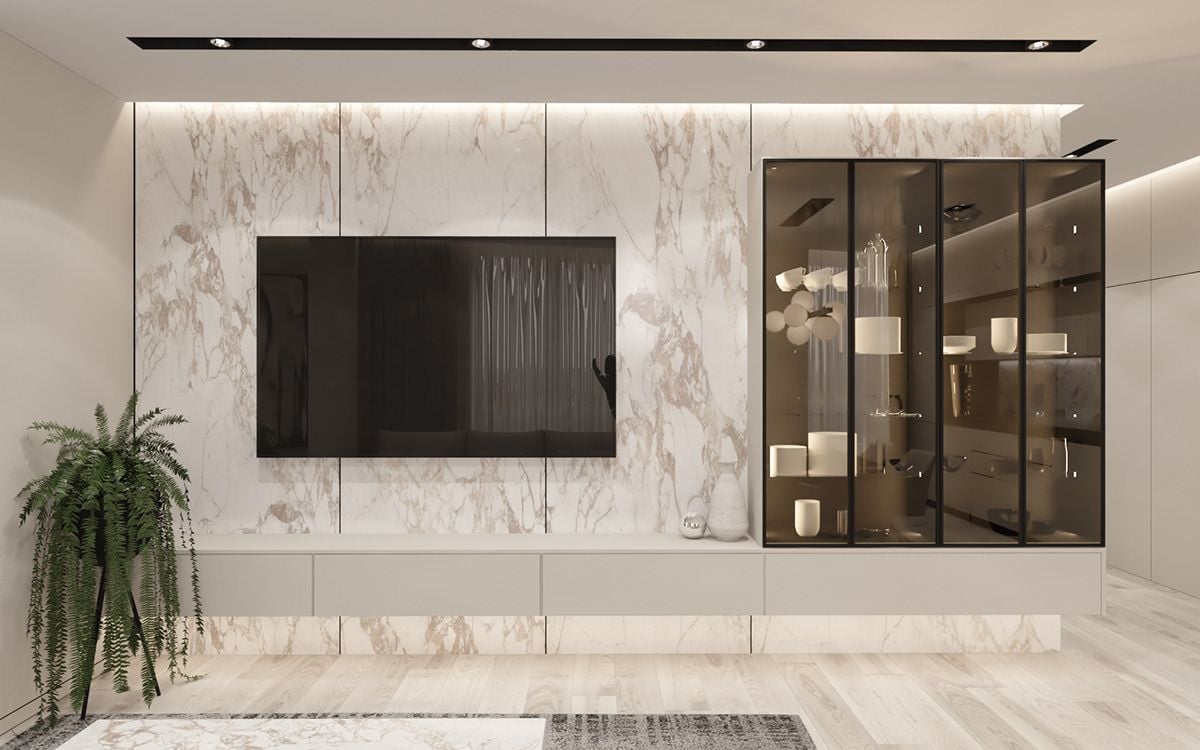 tv duvar çalışması stil salon