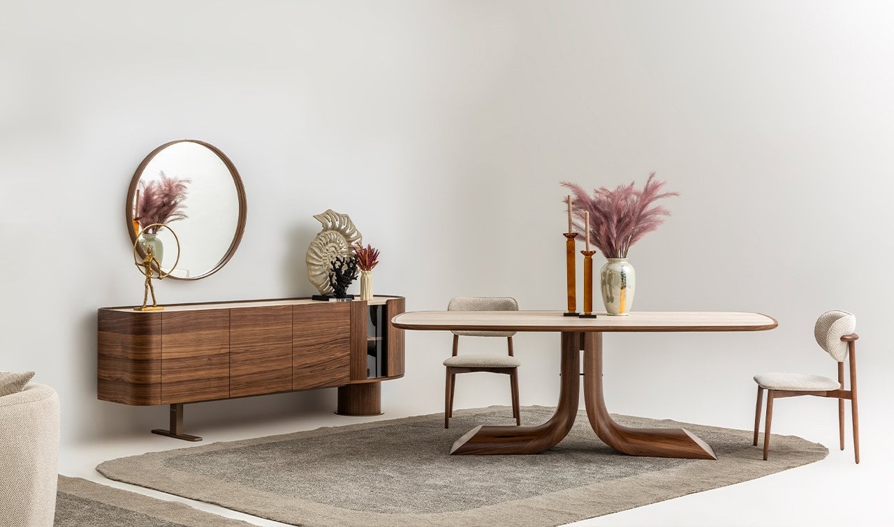 Otto Yemek Odası Takımı | Ceviz