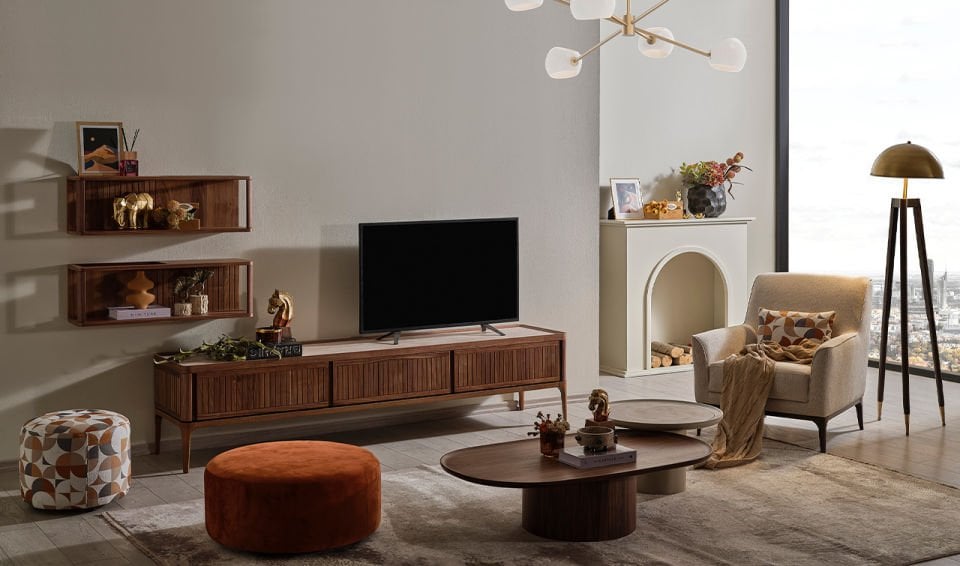 Atlas Tv Ünitesi | Amerikan Cevizi