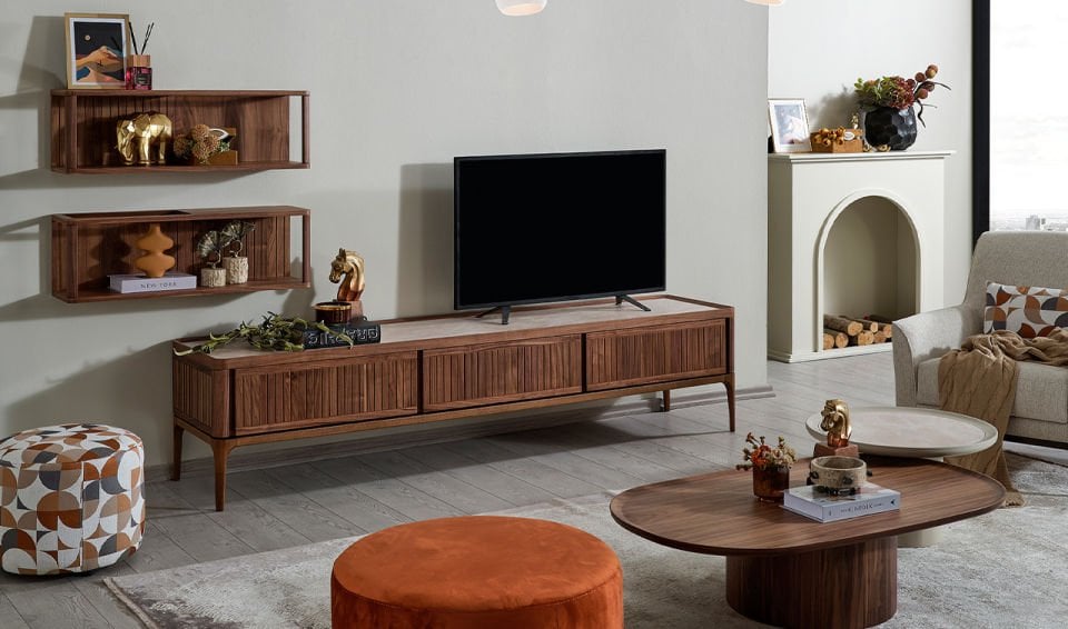 Atlas Tv Ünitesi | Amerikan Cevizi