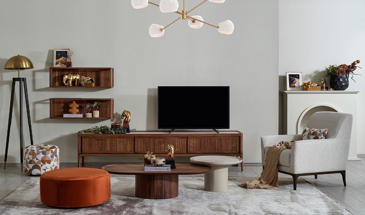 Atlas Tv Ünitesi | Amerikan Cevizi