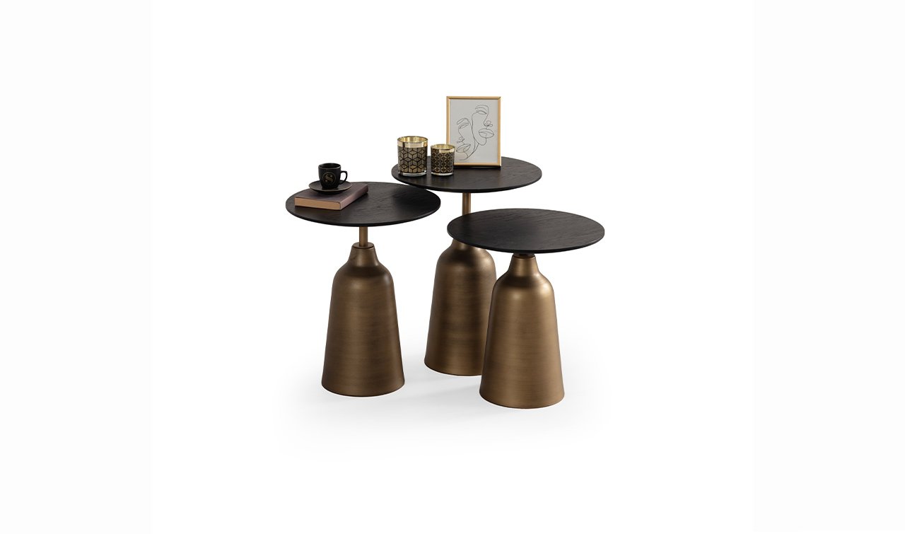 Loft Üçlü Zigon Sehpa