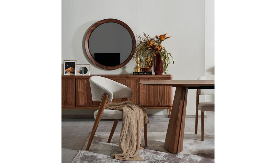 Atlas Yemek Odası Takımı | Amerikan Cevizi