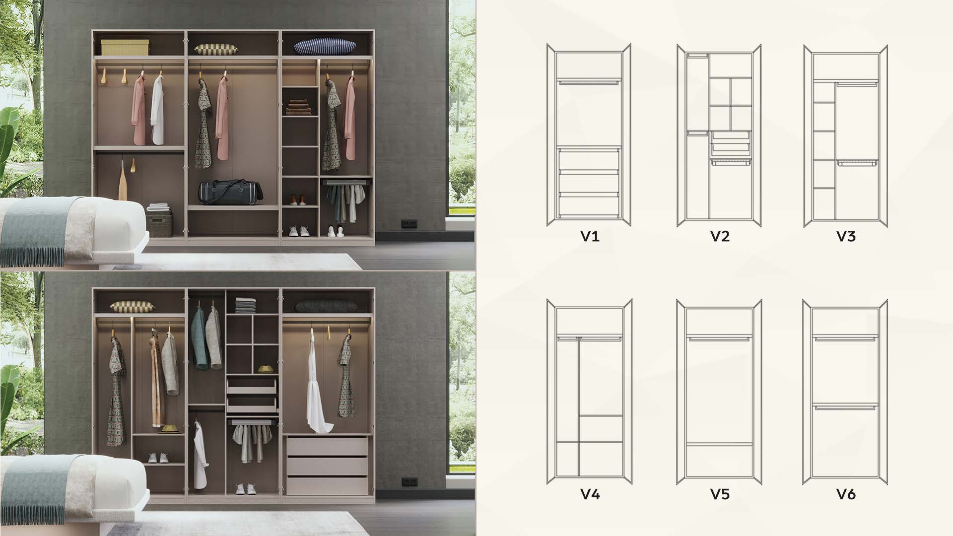 Kaşmir Modüler Köşe Dolap Sistemi