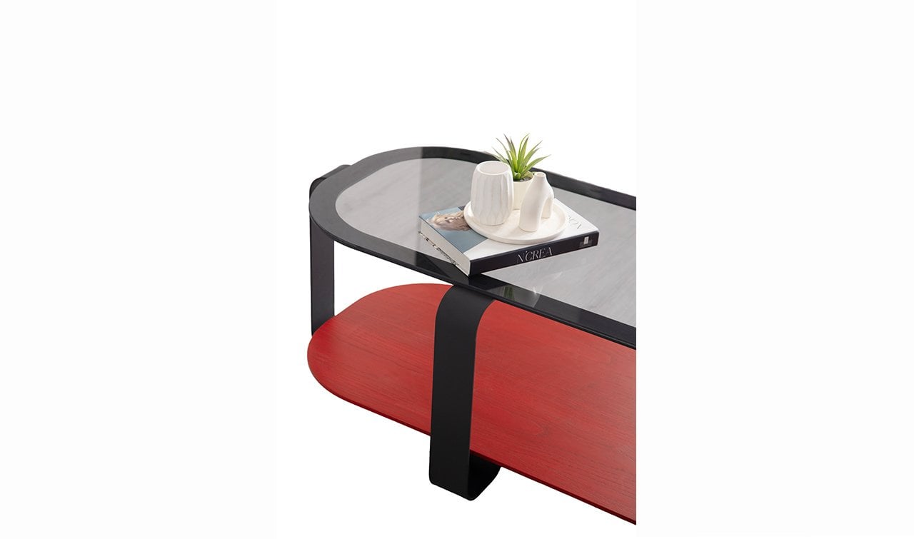 Royal İkili Orta Sehpa | Kırmızı