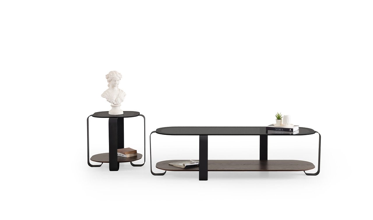 Royal İkili Orta Sehpa | Siyah