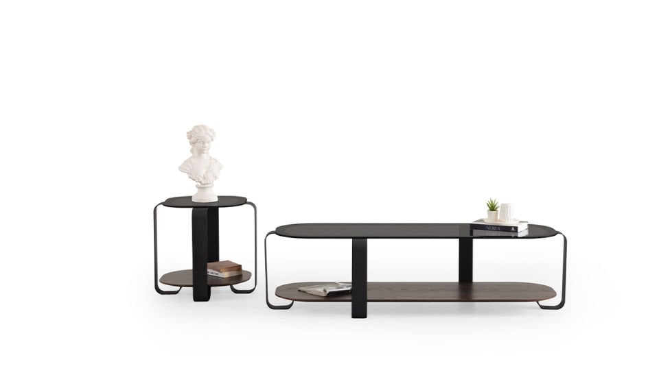 Royal İkili Orta Sehpa | Siyah