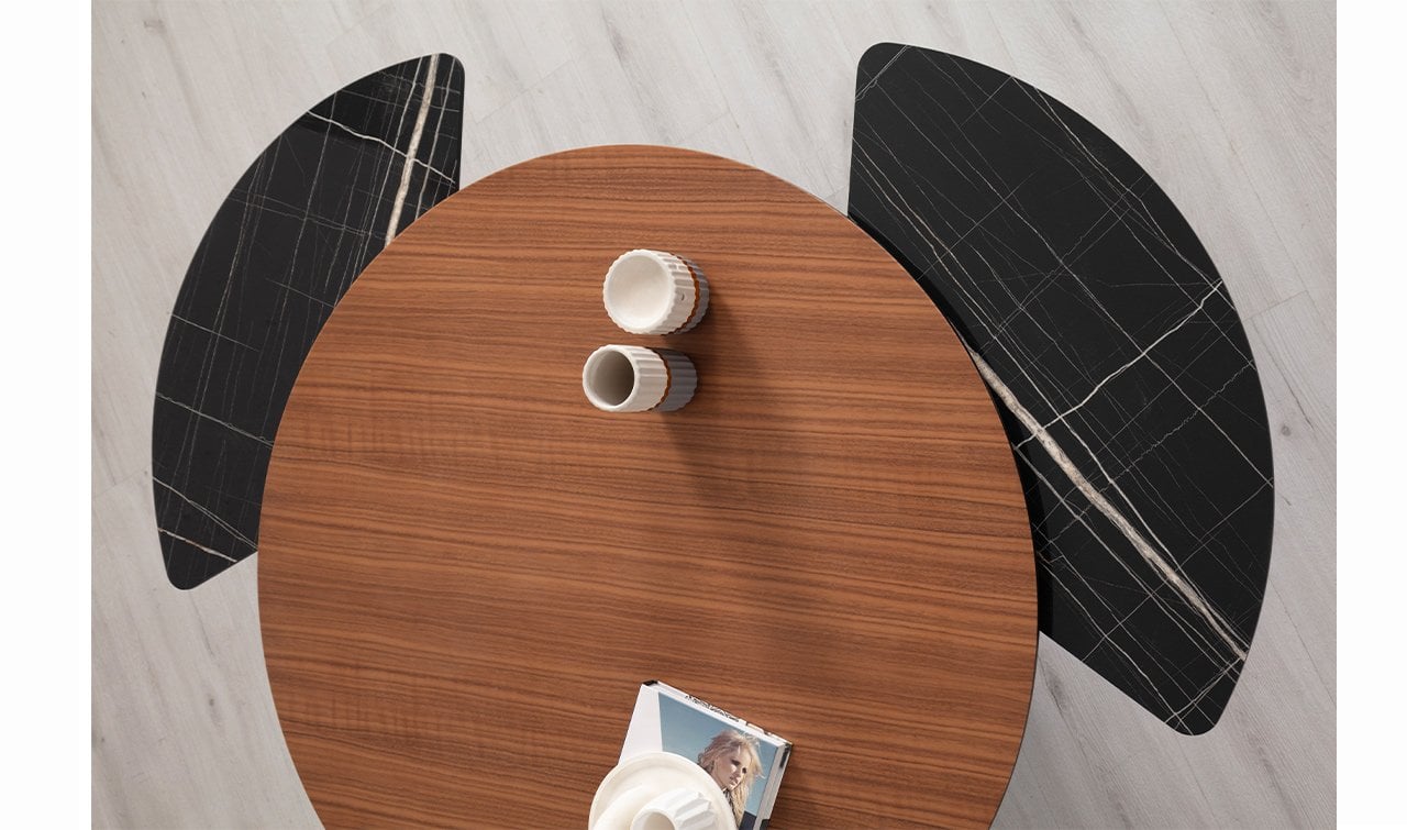 Sense Orta Sehpa | Ceviz & Siyah