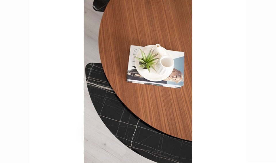 Sense Orta Sehpa | Ceviz & Siyah