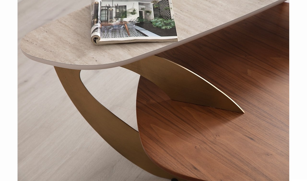 Solid Orta Sehpa |  Traverten