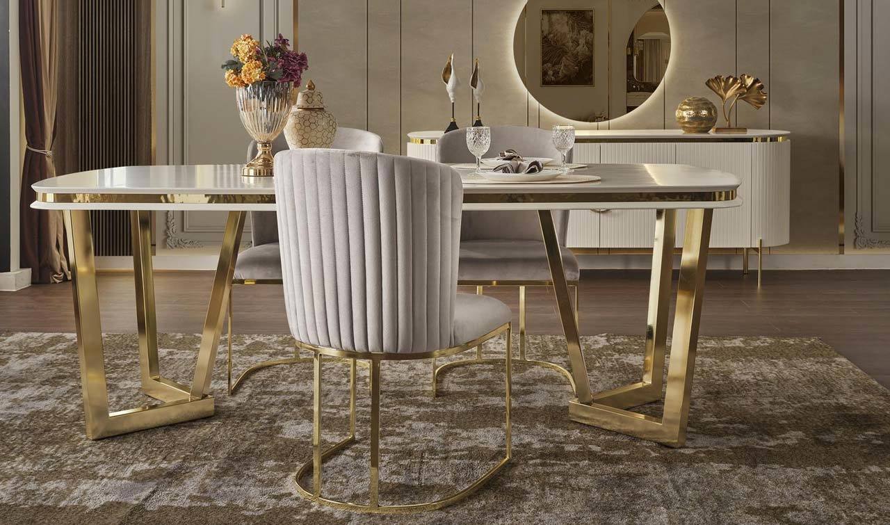 Tesla Luxury Yemek Odası Takımı