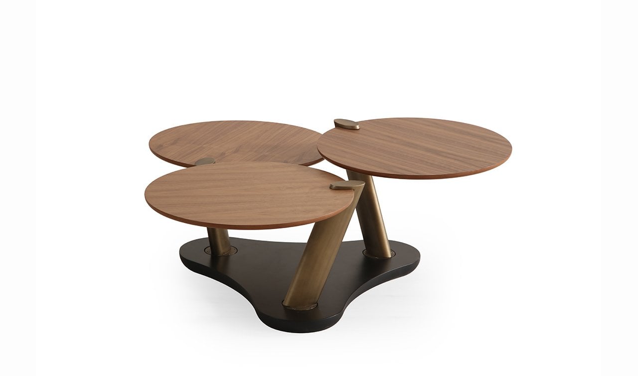 Trio Amerikan Ceviz Orta Sehpa