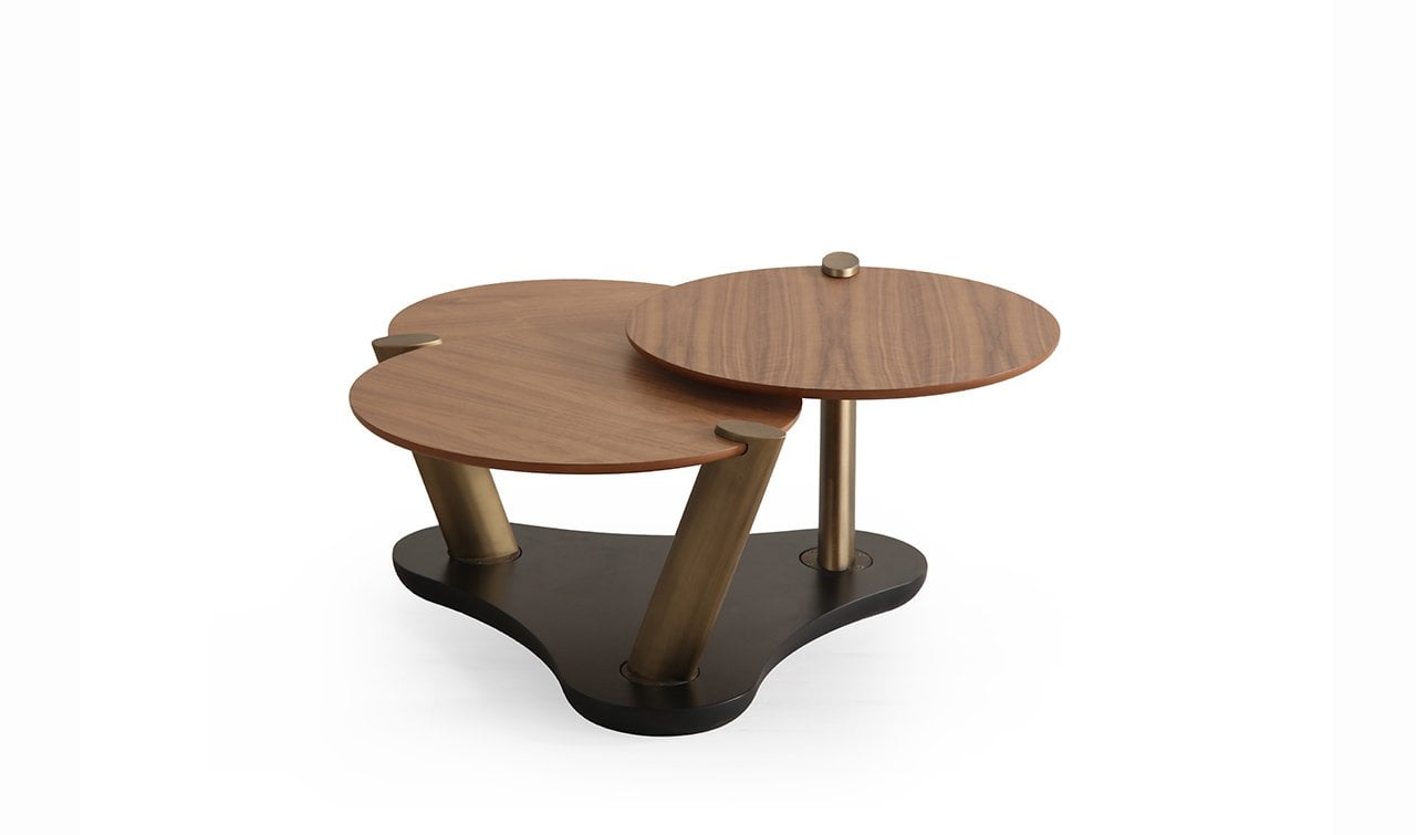 Trio Amerikan Ceviz Orta Sehpa