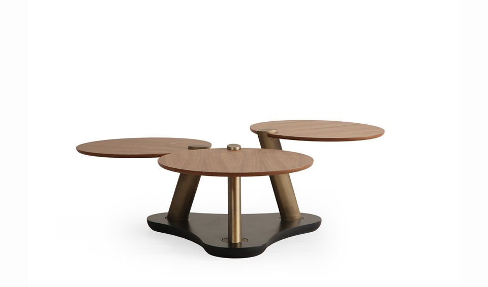 Trio Amerikan Ceviz Orta Sehpa