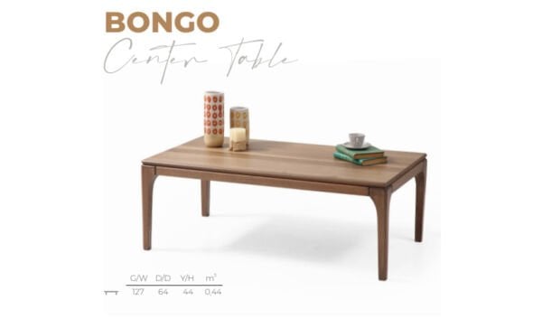 Bongo Ahşap Orta Sehpa