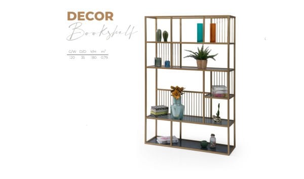 Decor Gold Kitaplık