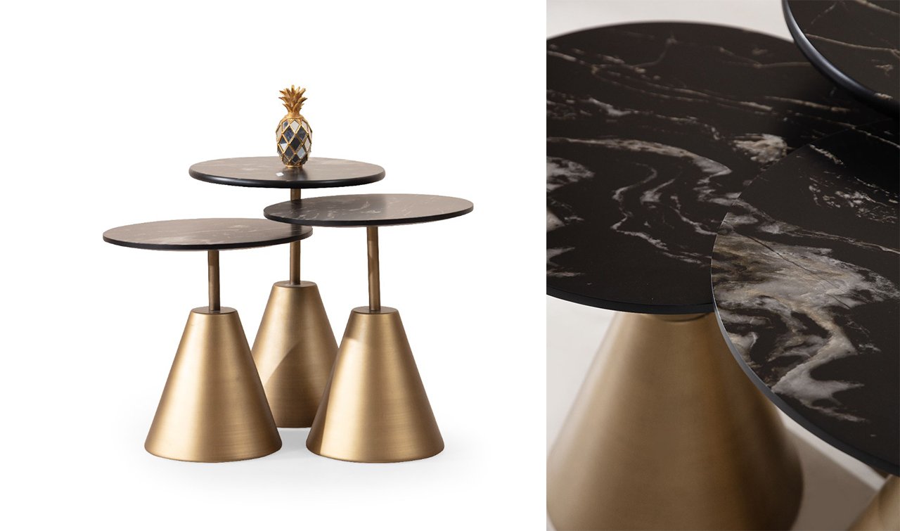 Dark Gold Zigon Sehpa