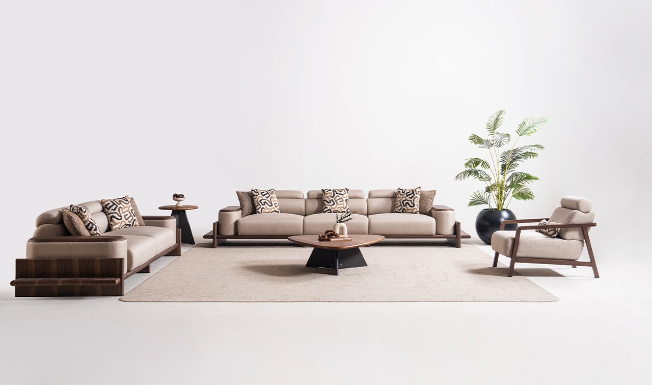 Hisar Koltuk Takımı | Ahşap Kol