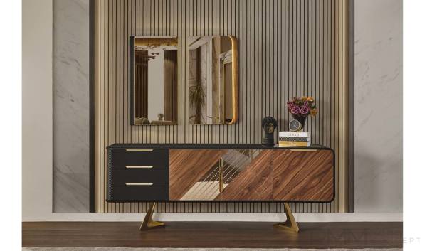 Godiva Siyah Yemek Odası Takımı Konsol