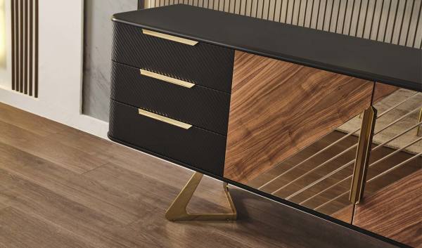 Godiva Siyah Yemek Odası Takımı Konsol