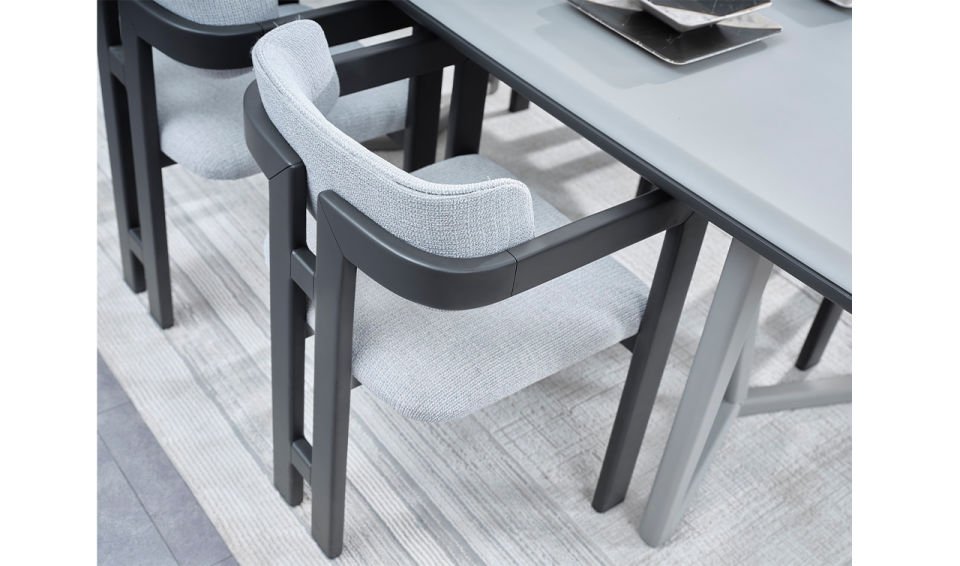 Vega Plus Yemek Odası Takımı - Gri