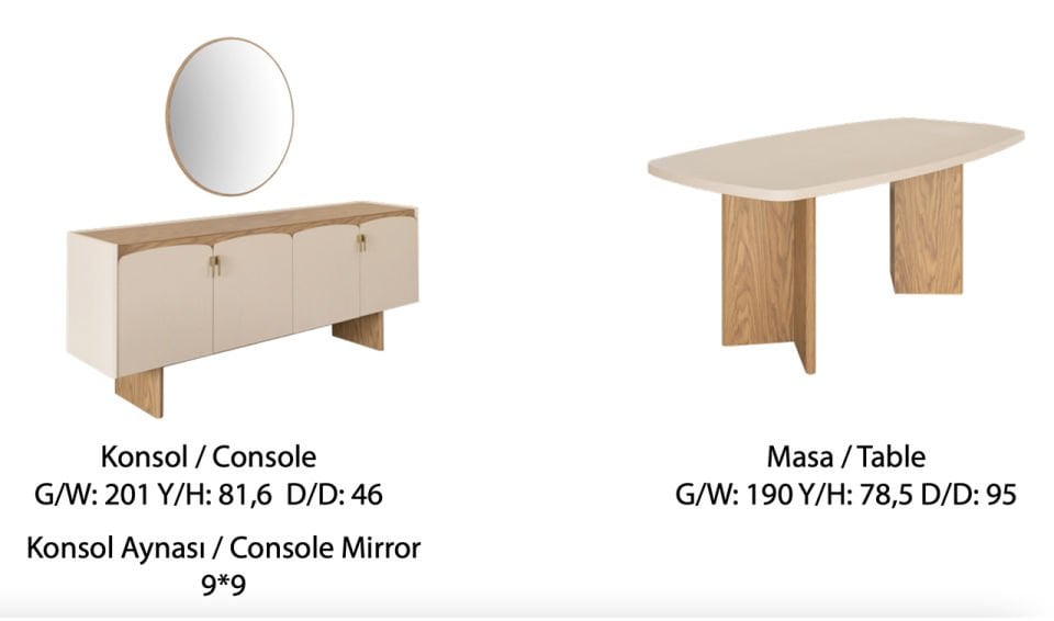 Tetra Yemek Odası Takımı