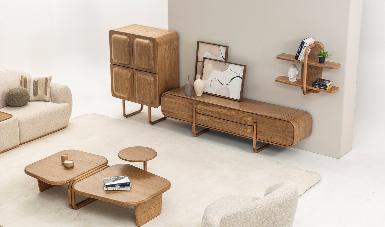 Retro TV Ünitesi & Vitrin