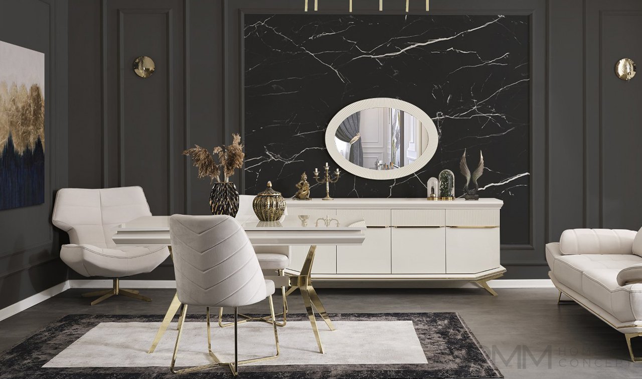 Angel Gold Yemek Odası Takımı