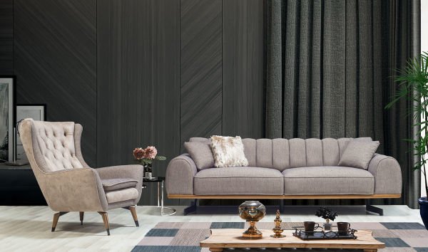 Maveran Metal Ayaklı Koltuk Takımı 1 Numaralı Berjer