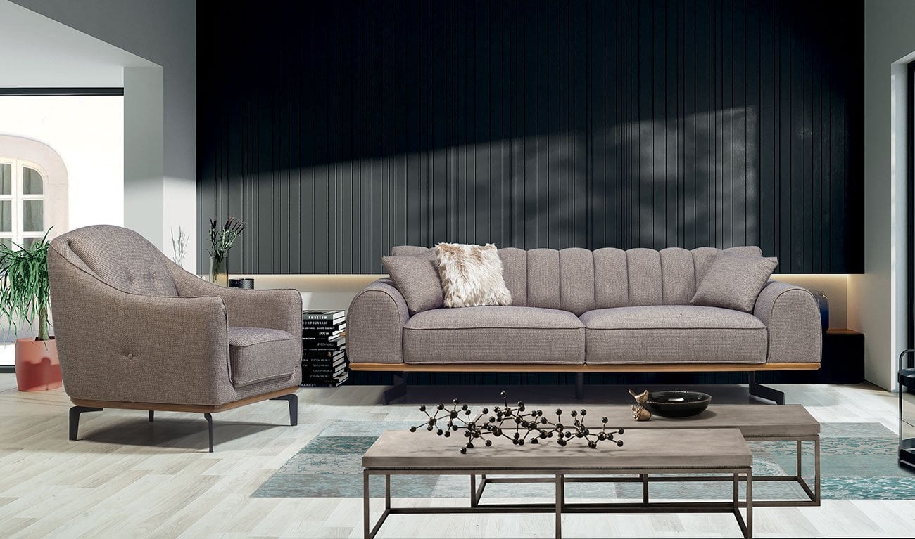 Maveran Metal Ayaklı Koltuk Takımı 1 Numaralı Berjer