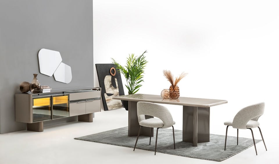 İnox Yemek Odası Takımı