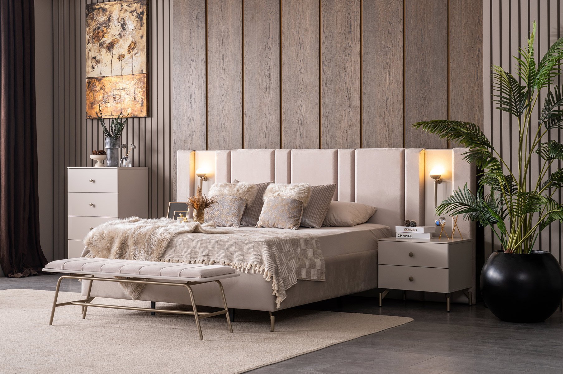 Eva 6 Kapaklı Gardrop Full Aynalı